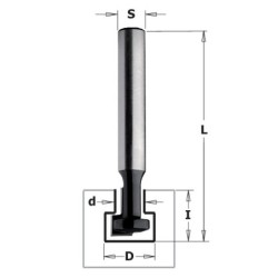 KEYHOLE BIT HW Z1 S-8 D-4.76x6.35-9.5x4.76 L-48 RH