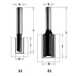 STRAIGHT ROUTER BIT HW Z1 S-8 D-4x11x51 RH