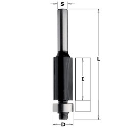 Flush trim router bits HW Z2 S-8 D-19x25.4x67 RH