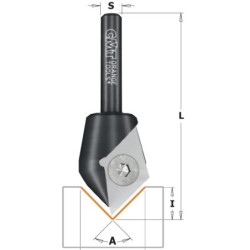 ROUTER BIT PROFILIS V 90 W- PEILIUKAI HW Z1 S-6.35 D-23X11X60 DEŠINĖS RANKOS