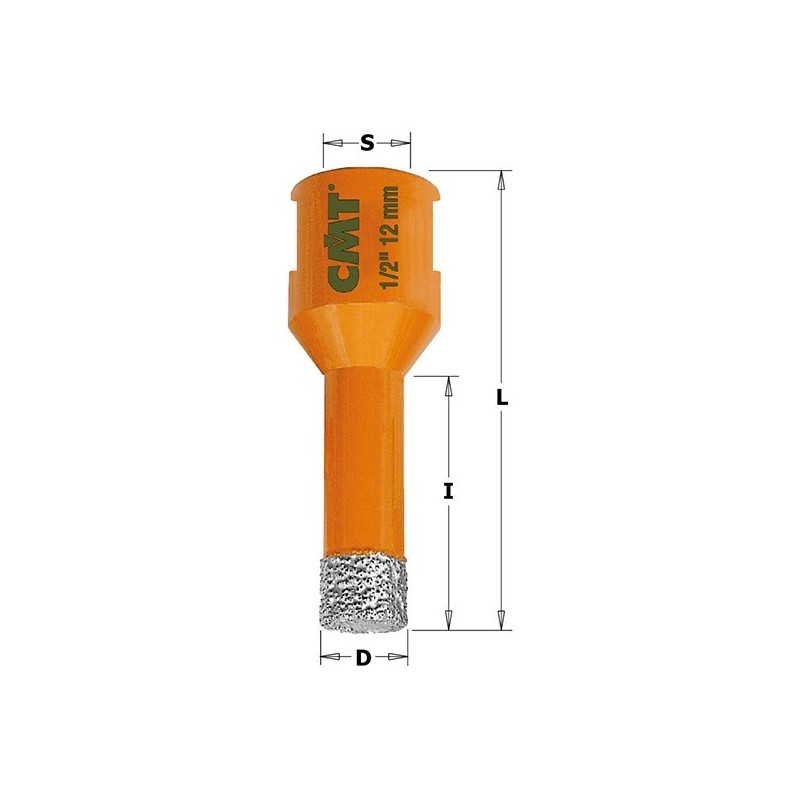 HOLE SAW FOR MARBLE, GRANITE, CERAMIC S-M14 D-51x15-40x60 RH