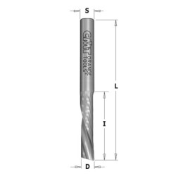 UPCUT SPIRAL BIT Z1 NEG. HWM D-6X27X60 RH