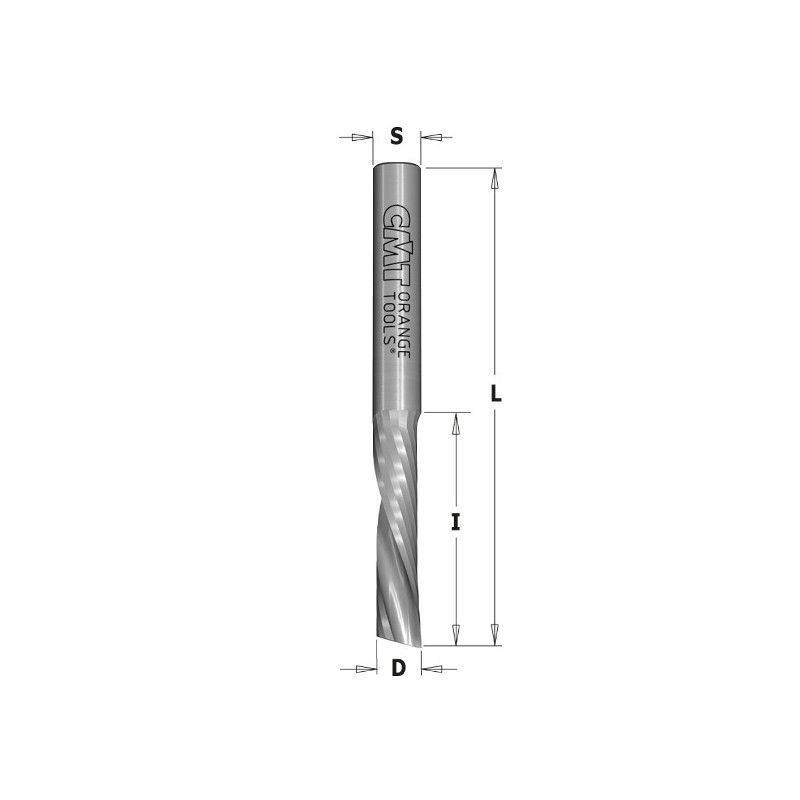 UPCUT SPIRAL BIT Z1 NEG. HWM D-6X27X60 RH