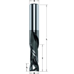 SOLID CARBIDE SPIRAL CUTTER Z3+3 HWM D-3-8x1x3 DLC COATED