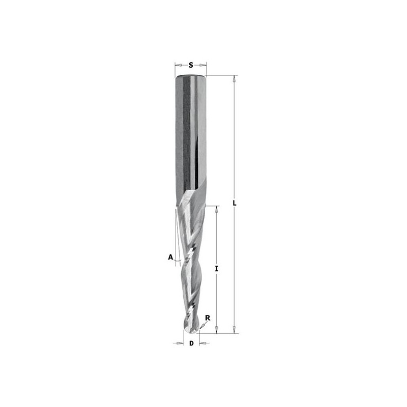 CONICAL SPIRAL BIT HWM S-6 D-0.8x25x70 RH