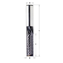 Kietojo karbido pjovimo antgalis kompozitui D-12.7x38x89 RH frezai