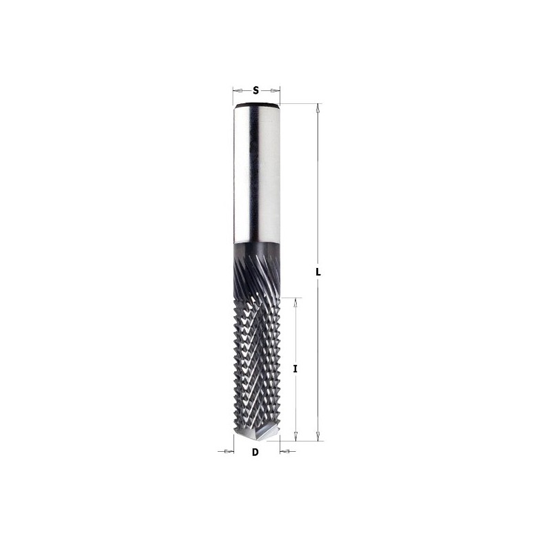 SOLID CARBIDE BIT FOR COMPOSITE D-12.7x38x89 RH DRILL POINT