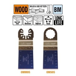 1-5-16 EXTRA-LONG LIFE FLUSH-CUT BLADE FOR WOOD-BIM 5pcs