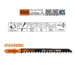 5 JIG SAW BLADE DUO HCS 100x4-5.2x6TPI