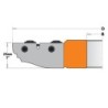 PEILIŲ PORA KIRPIMO GALVUTĖMS 694.012 HW 50X25X2 B
