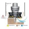 KINETIC DUST EXTRACTOR D-80 RH FOR CHUCK CLAMPS ER25