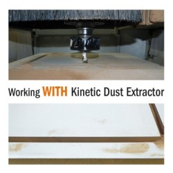 KINETIC DUST EXTRACTOR D-100 RH FOR CHUCK CLAMPS ER32