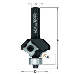 ROUNDOVER BIT W- INSERT KNIVES HW Z2 S-6,35 D-12,7 L-57,5 R-3 RH