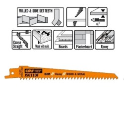 5 SABRE PJOVIMO ALAKŠTĖS MEDIENAI-METALAMS BIM 150x4,3x6TPI