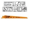 5 SABRE SAW BLADES FOR WOOD-METALS BIM 150x4,3x6TPI