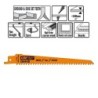 5 SABRE SAW BLADES FOR WOOD HCS 150x4,3x6TPI