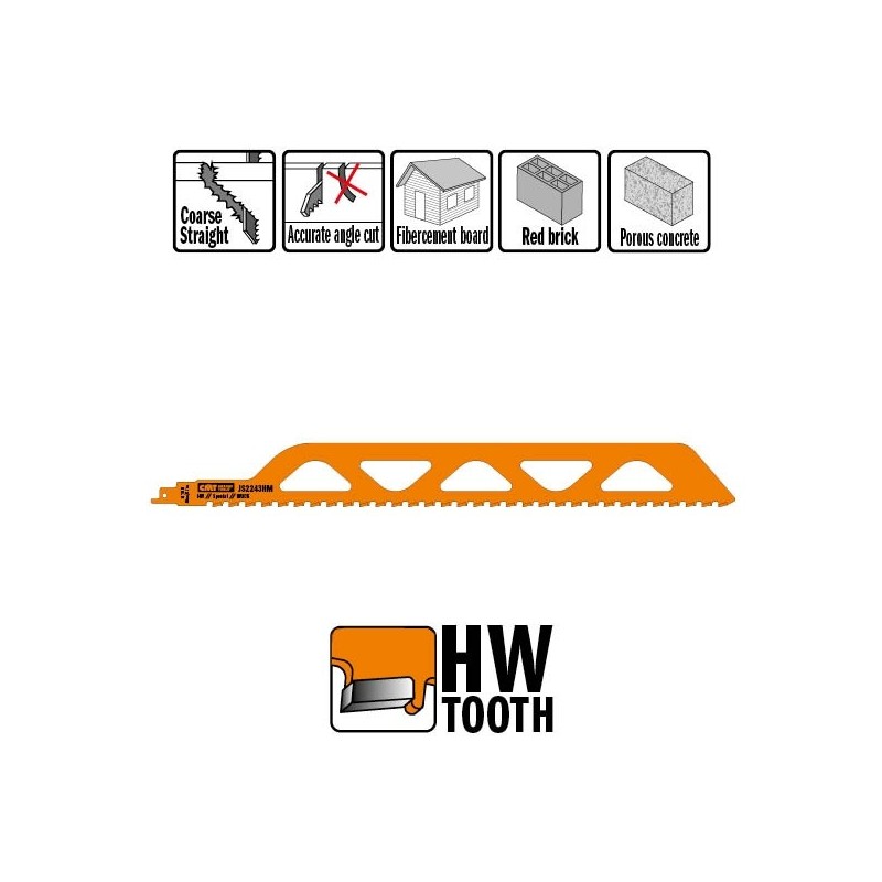 SPECIAL HW SABRE SAW BLADE 4555x12,7x2TPI