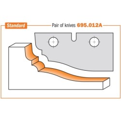 RAISED PANEL CUTTER HEAD W- TC INTERC. BLADES Z2 180X25X35