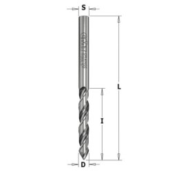 SOLID CARBIDE TWIST DRILL 60 D-3X27X55 RH