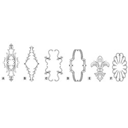 CARVER ŠABLONS FLEUR-DE-LYS