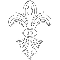 CARVER TEMPLATE FLEUR-DE-LYS