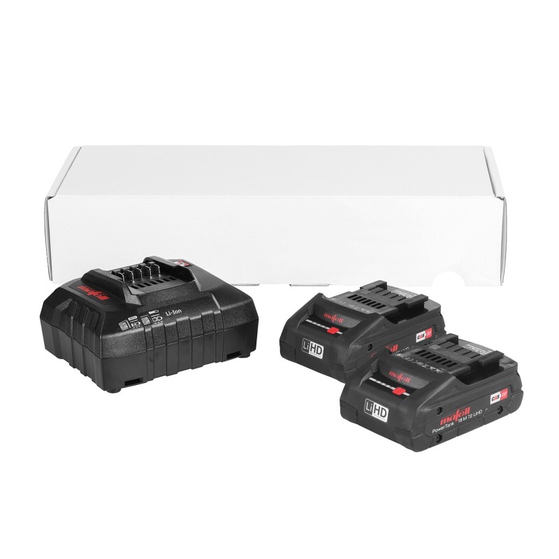 MAFELL Power-Set 1 – 2 × 18 M 72 LiHD akumuliatoriai + APS M maitinimo stotelė