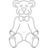 CARVER TEMPLATE TEDDY BEAR