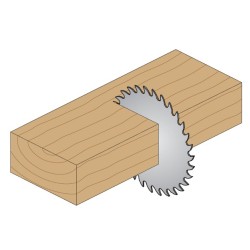 GENERAL PURPOSE SAW BLADE 165x1.7-1.1x20 Z24 ATB 15POS min. 10 pcs