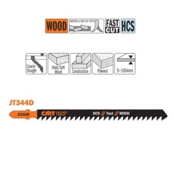 5 JIG SAW BLADES HCS 132x4x6TPI WOOD-STRAIGHT-COARSE