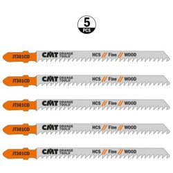 5 JIG SAW BLADES HCS 116x3x8TPI WOOD-STRAIGHT-FINE