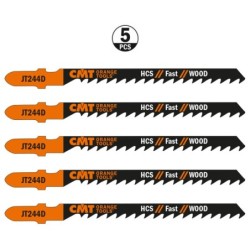 5 JIG SAW BLADES HCS 100x4x6TPI WOOD-CURVE-RAW