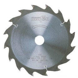 TCT pjūklas, 160 x 1,8/2,8 x 20 mm, 16 dantų, AT
