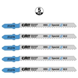 5 JIG SAW BLADES HSS 100x3x8TPI ALUMINIUM-STRAIGHT-FINE