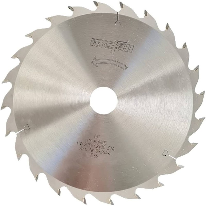 TCT pjovimo diskas, 225 x 2,2/3,2 x 30 mm, 24 dantų, AT