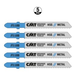 5 JIG SAW BLADES HSS 76x2x12TPI METAL-STRAIGHT-FINE