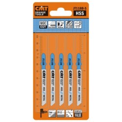 5 JIG SAW PJAUSTYKLĖS HSS 76x2x12TPI METALUI-TIESIOS-FINIŠUOTOS