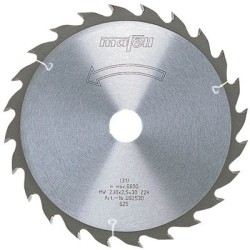 TCT pjovimo diskas, 230 x 1,8/2,5 x 30 mm, 12 dantų, AT