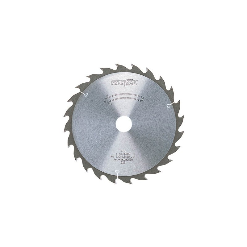 TCT pjovimo diskas, 230 x 1,8/2,5 x 30 mm, 12 dantų, AT
