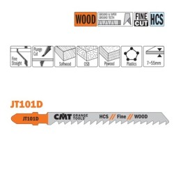 5 JIG SAW BLADES HCS 100X4X6TPI WOOD-STRAIGHT-FINE