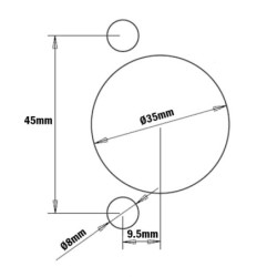 PAGALVĖS 45-9.5 BLUM x GRĘŽIMO MAŠINOMS