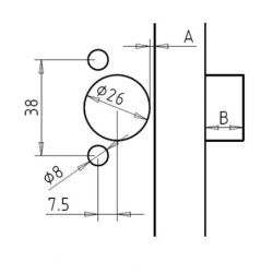 BORING HEAD FOR HINGES 52-5.5 HETTICH