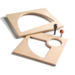 MDF TEMPLATE FOR BOWL AND TRAY SYSTEM 11-3-4 x 11-3-4