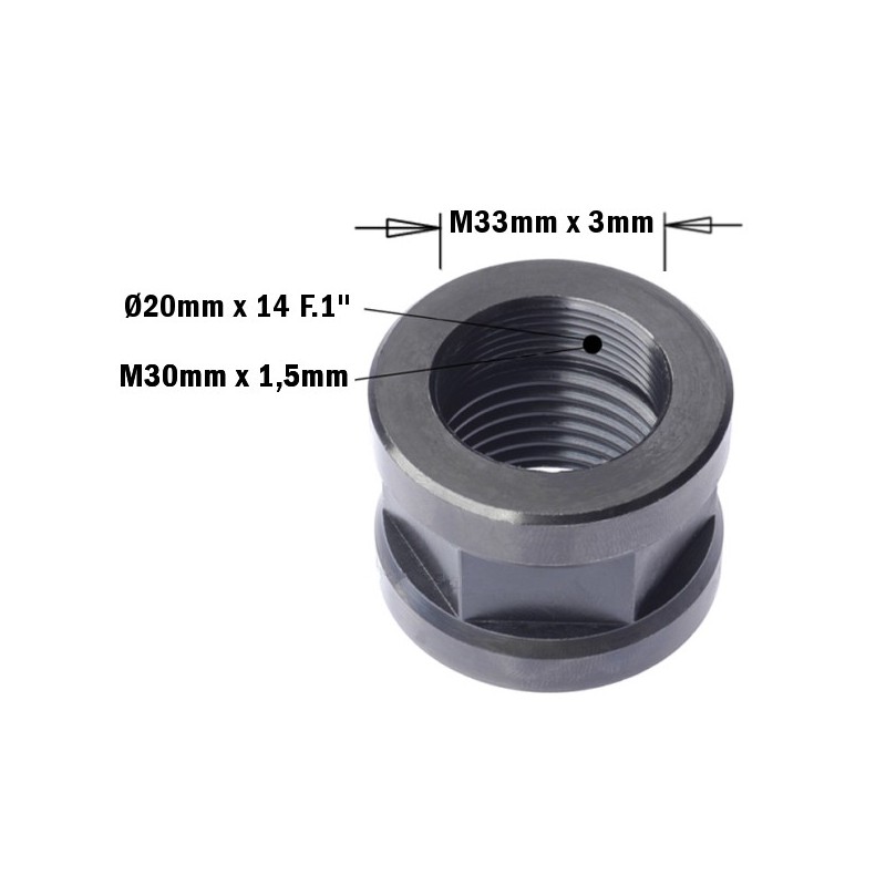 CAP NUT FOR POINT-POINT MACHINES 20X14FX1 RH