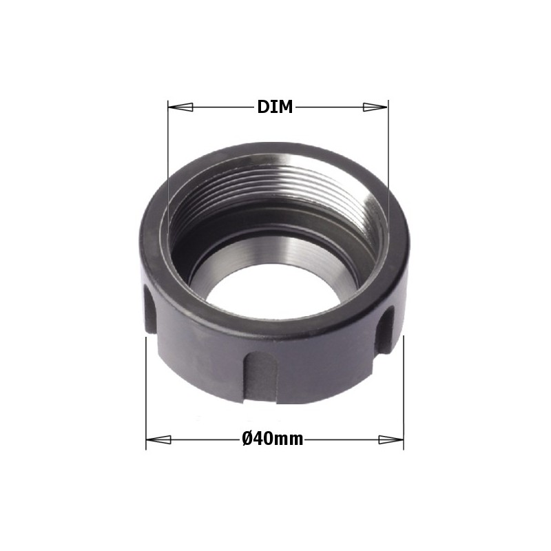 ER20 CLAMPING NUT M25X1m5 RH