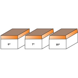 50-PCS SOLID HWTRIMMER BITS-6.35 D-6.35X6.35