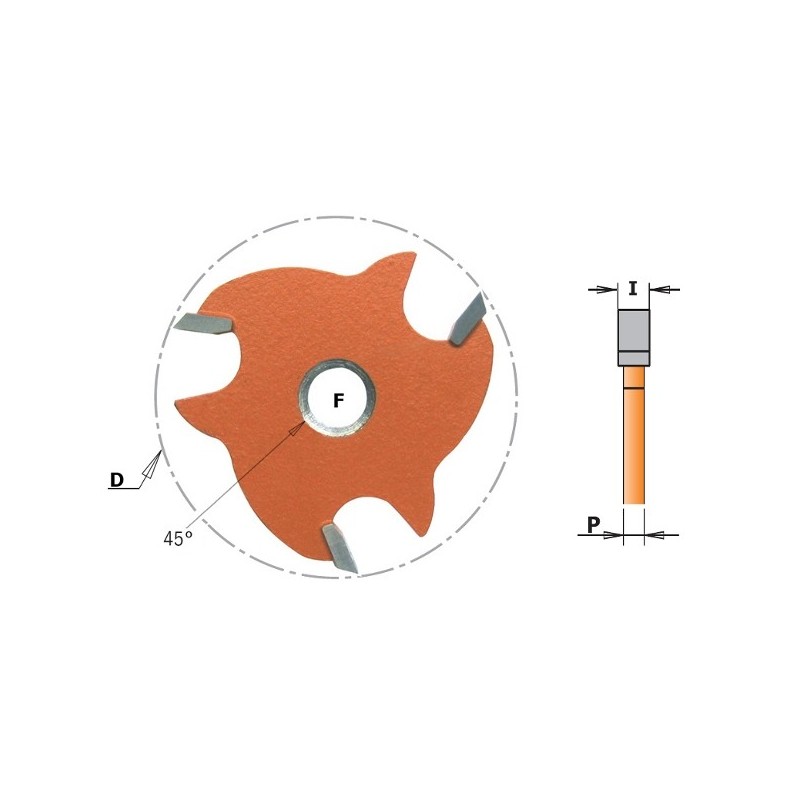 SLOT CUTTER Z3 HM F-8 C-SV D-47.6X3