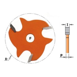 SLOT CUTTER Z3 HW F-8 D-47.6X4