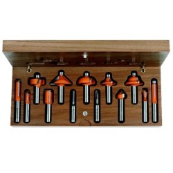 13-PIECE SET W- WOODEN CASE HW S-12,7