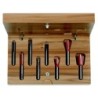 8-PIECE DOVETAIL and STRAIGHT BIT SET HW S-12,7