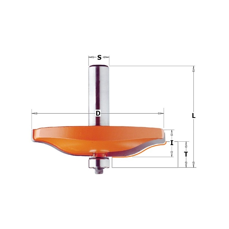 RAISED PANEL BIT -HW- S-12.7 D-89X15 A2